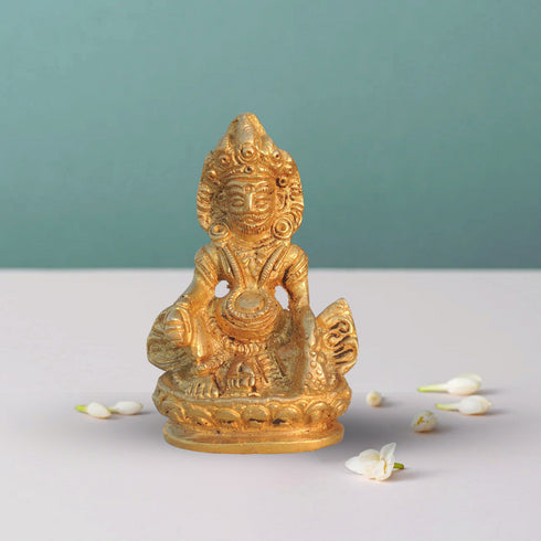 Brass Kuber Maharaja Statue 0.22Kg